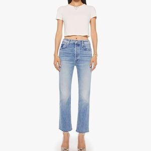 MOTHER Superior Denim | The Tripper Flood Fray Jeans | Left In The Dust Size 26